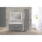 Комплект мебели бетон 100 см Vincea Paola VMC-2P100BT + VCB-2VP100W + VLM-2A100 - 2