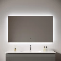 Зеркало Sancos Square 2.0 SQ2.1200 120x70 см, с LED-подсветкой, сенсорным выключателем, диммером