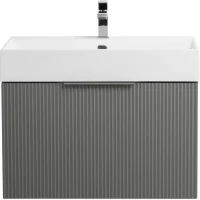 Тумба под раковину Cezares Premium 55439 70,4 см, подвесная, Plisse Grigio Nuvola