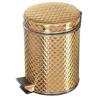 Мусорное ведро 5л, золото стеганое Camelos 05GC-9