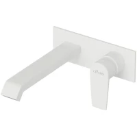 Смеситель для раковины Cezares Nautic NAUTIC-BLI-BIO встраиваемый, с донным клапаном, белый матовый