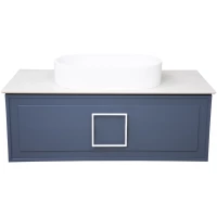 Тумба синий матовый 97,6 см La Fenice Cubo FNC-01-CUB-BG-100