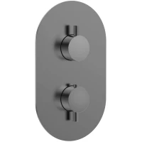 Термостат для ванны AQUAme Siena AQM8806GM оружейная сталь