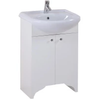 Тумба с раковиной белый матовый 52 см Onika Омега 105015 + 1.3120.1.S00.11B.0