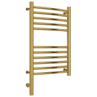 Полотенцесушитель электрический 600x400 золотой МЭМ левый, перемычка выгнутая Сунержа Богема 3.0 03-5802-6040