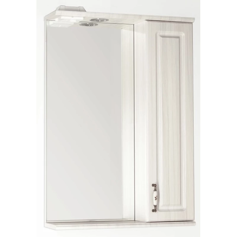 Зеркальный шкаф 55x83 см рельеф пастель Style Line Олеандр-2 ЛС-00000201
