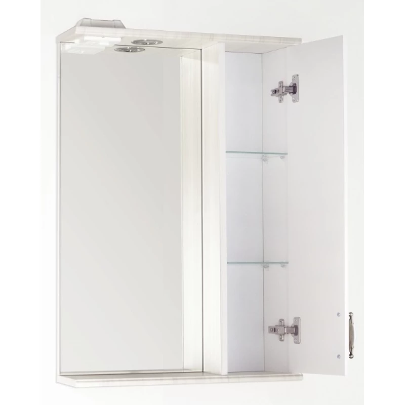 Зеркальный шкаф 55x83 см рельеф пастель Style Line Олеандр-2 ЛС-00000201