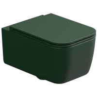 Унитаз подвесной GSG Brio BRWCSO036 безободковый, изумрудный матовый