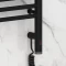 Полотенцесушитель электрический 1000x300 черный матовый МЭМ правый, перемычка прямая Сунержа Богема 3.0 31-5805-1030 - 3