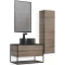 Комплект мебели древесный аттик/черный 75 см Jorno Steal Ste.01.75/P/Da + 0025403 + Ste.02.50/Pl/B - 4