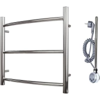 Полотенцесушитель электрический Point Афина П3 PN04155E 500x532, ТЭН левый/правый, хром