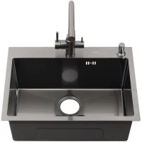 Кухонная мойка Melana ProfLine 3,0/220 MLN-D6045HB+3 графит