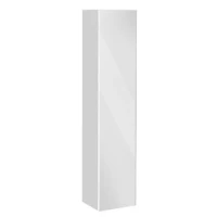 Пенал KEUCO Royal Reflex 34031210002 подвесной R, с бельевой корзиной, белый глянец/белое стекло