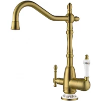 Смеситель для кухни Zorg ZR 312 YF-50-BR с подключением к фильтру, бронза