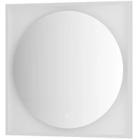 Зеркало 80x80 см белый матовый Defesto Eclipse DF 2238S