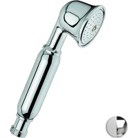 Душевая лейка Emmevi C02403TC/BC 52 мм, 1 режим, хром/белый