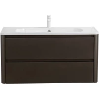 Тумба под раковину Cezares Relax RELAX-1000-2C-SO-GM 99,6 см, подвесная, оружейная сталь матовый