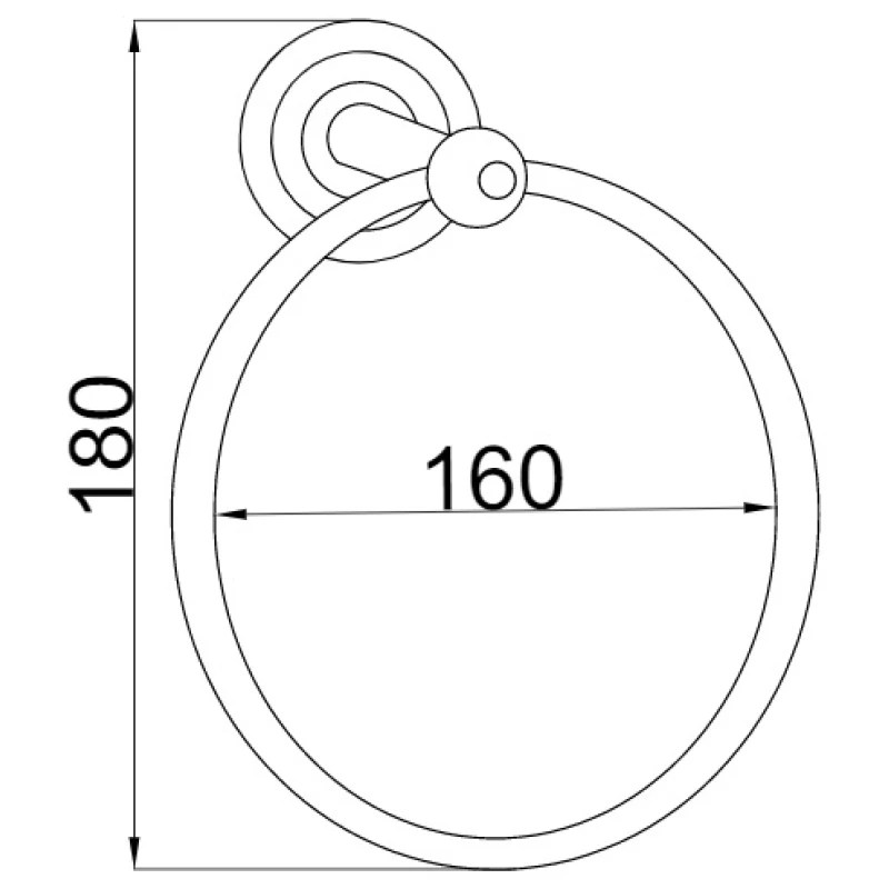 Кольцо для полотенец Boheme Brillante 10434