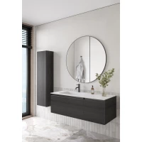 Комплект мебели Armadi Art Quatro Oak Antracite 790-M2-120-OA-A + 793-120-W-A + 545-100-GM 121 см L, подвесной, темный дуб