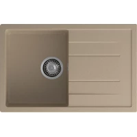 Кухонная мойка GranFest Quadro 780L 77x49,5 см, песочный