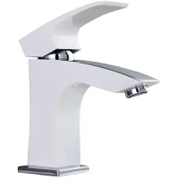 Смеситель для раковины Gappo G1007-7 хром/белый