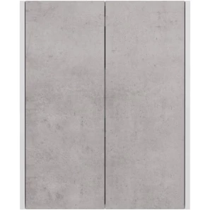 Изображение товара шкаф двустворчатый 60x75 см белый глянец/бетон lemark combi lm03c60sh-beton