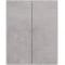 Шкаф двустворчатый 60x75 см белый глянец/бетон Lemark Combi LM03C60SH-Beton - 2