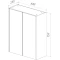 Шкаф двустворчатый 60x75 см белый глянец/бетон Lemark Combi LM03C60SH-Beton - 5