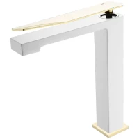 Смеситель для раковины Boheme Q 142-CRG.2 хром/золотой