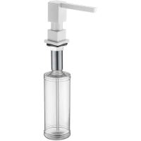 Дозатор для жидкого мыла Gappo G404-8 300 мл, встраиваемый, для кухни, белый