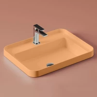 Раковина 60,5x45,5 см Artceram Fuori Scala TFL034 13 00 arancio cammeo *1