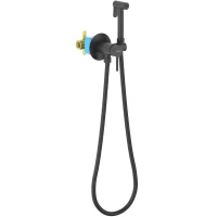 Гигиенический душ Aquatek Европа AQ1021MB со смесителем, черный матовый