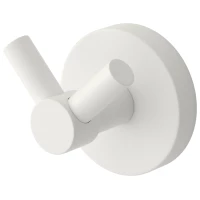 Крючок Сунержа Виктория 30-3007-0000 двойной, для ванны, белый матовый