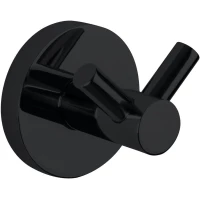 Крючок Nofer Niza 16852.N двойной, для ванны, черный матовый