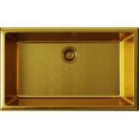 Кухонная мойка Omoikiri Natceramic Okinoshima 76-U/I-G Matt 4993169 76x46 см, золотой матовый