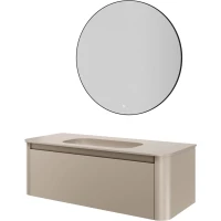 Комплект мебели Armadi Art Voi Daphne 782-120-D + 786-120-D без отв. + 545-100-B 122 см, подвесной, бежевый матовый