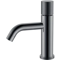 Смеситель для раковины Boheme Stick Touch 121-SGM.2 графит глянец