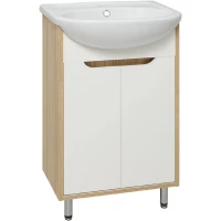 Тумба белый/светлое дерево 49,3 см Runo Эко 00000001142