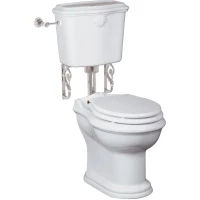 Унитаз напольный Migliore Impero 30357 с низким бачком, белый, фурнитура хром