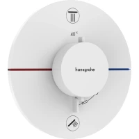 Термостат для ванны Hansgrohe ShowerSelect Comfort S 15554700 встраиваемый, белый матовый