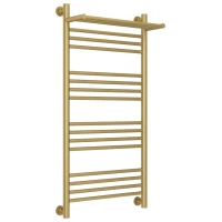 Полотенцесушитель водяной 1000x500 золотой матовый Сунержа Богема с полкой+ 032-0223-1050