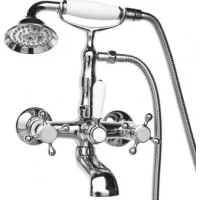 Смеситель для ванны Magliezza Classico 50106-4-cr с душевым гарнитуром, хром