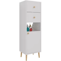 Полуколонна Dreja Luno 99.2005 напольная R, белый глянец