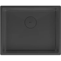 Кухонная мойка Lemark Olanga 540 9932128 54x44 см, черный матовый