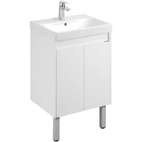 Тумба белый глянец/белый матовый 48 см Акватон Сканди Doors 1A278801SD010