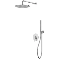 Душевой комплект Whitecross Y YSET04NIB 300 мм, со смесителем, никель матовый