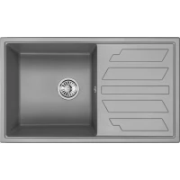 Кухонная мойка Granula 8601, АЛЮМИНИУМ 86x50 см, алюметаллик
