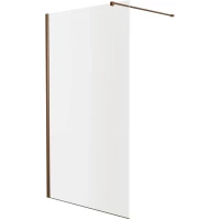 Душевая перегородка Knotlor Velum WI120CG0RB 120 см, профиль бронза матовая, стекло прозрачное