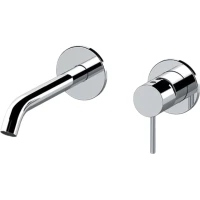 Смеситель для раковины Remer X Style X15PLWB встраиваемый, без донного клапана, хром