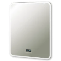 Зеркало Silver Mirrors Стив LED-00002918 60x80 см, с LED-подсветкой, сенсорным выключателем, диммером, антизапотеванием, часами
